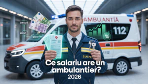 Ce salariu are un ambulantier în România în 2026? Salariu net, brut și sporuri