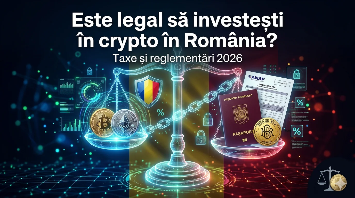 Este legal să investești în crypto în România în 2026? Taxe și reglementări actuale